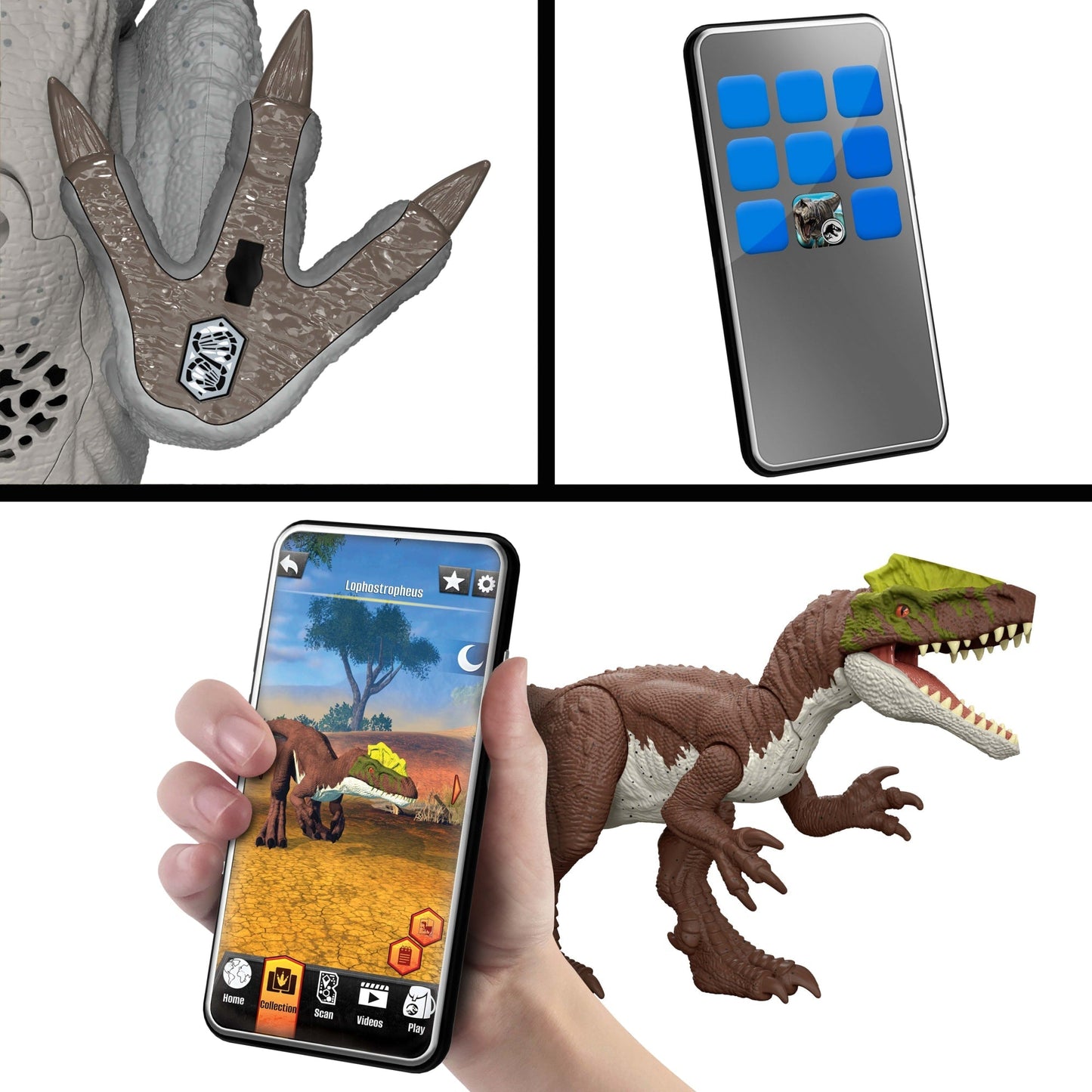 Jurassic World Dinosaurio de Juguete Rebirth Rastreadores Gigantes Eotriceratops