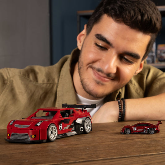 MEGA Hot Wheels Cadillac Ats-V R Vehicle Building Toy Kit (319 Pieces) For Collectors