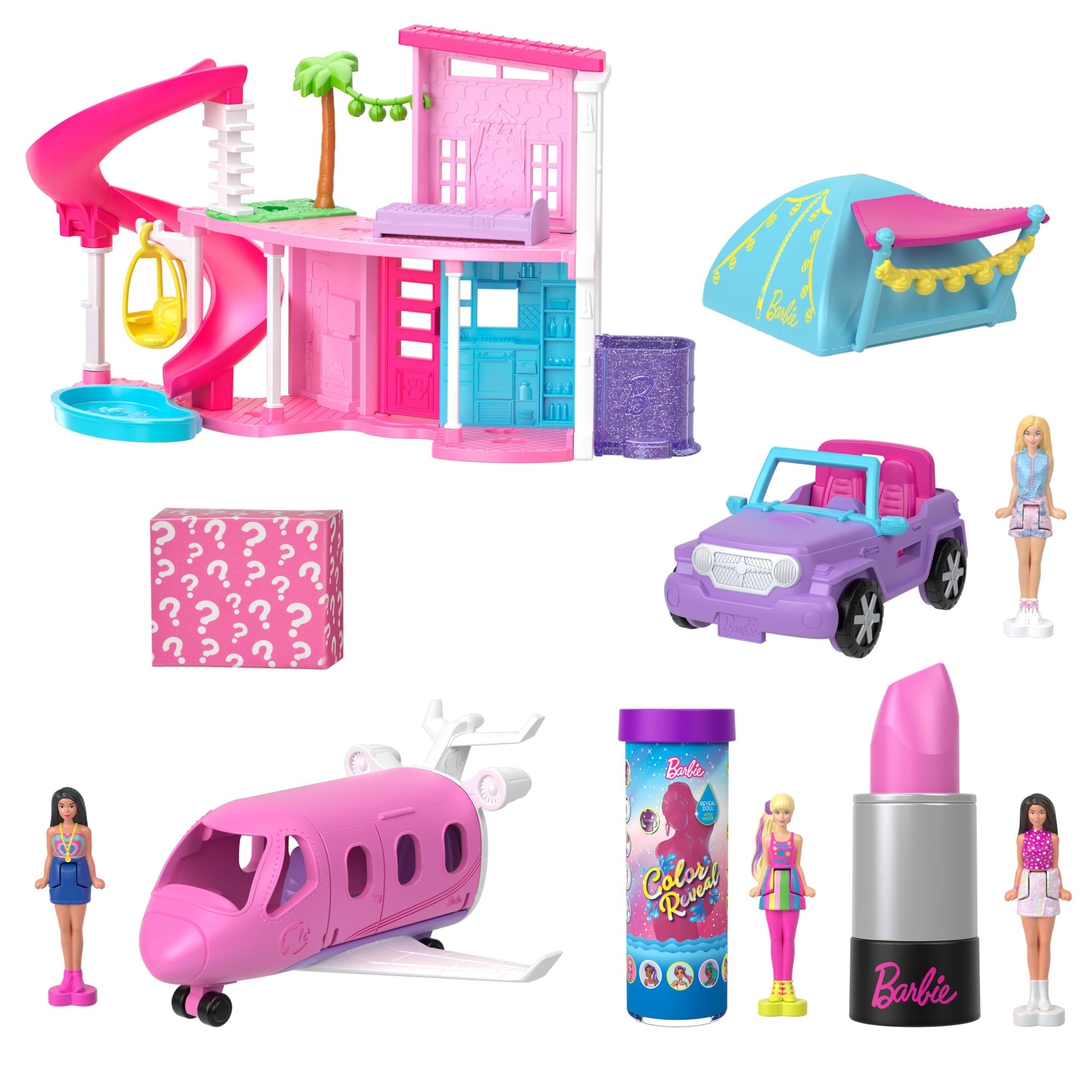 Barbie  Mini Barbieland  Poupées et Acc.  Maison de Rêve, 5Poupées