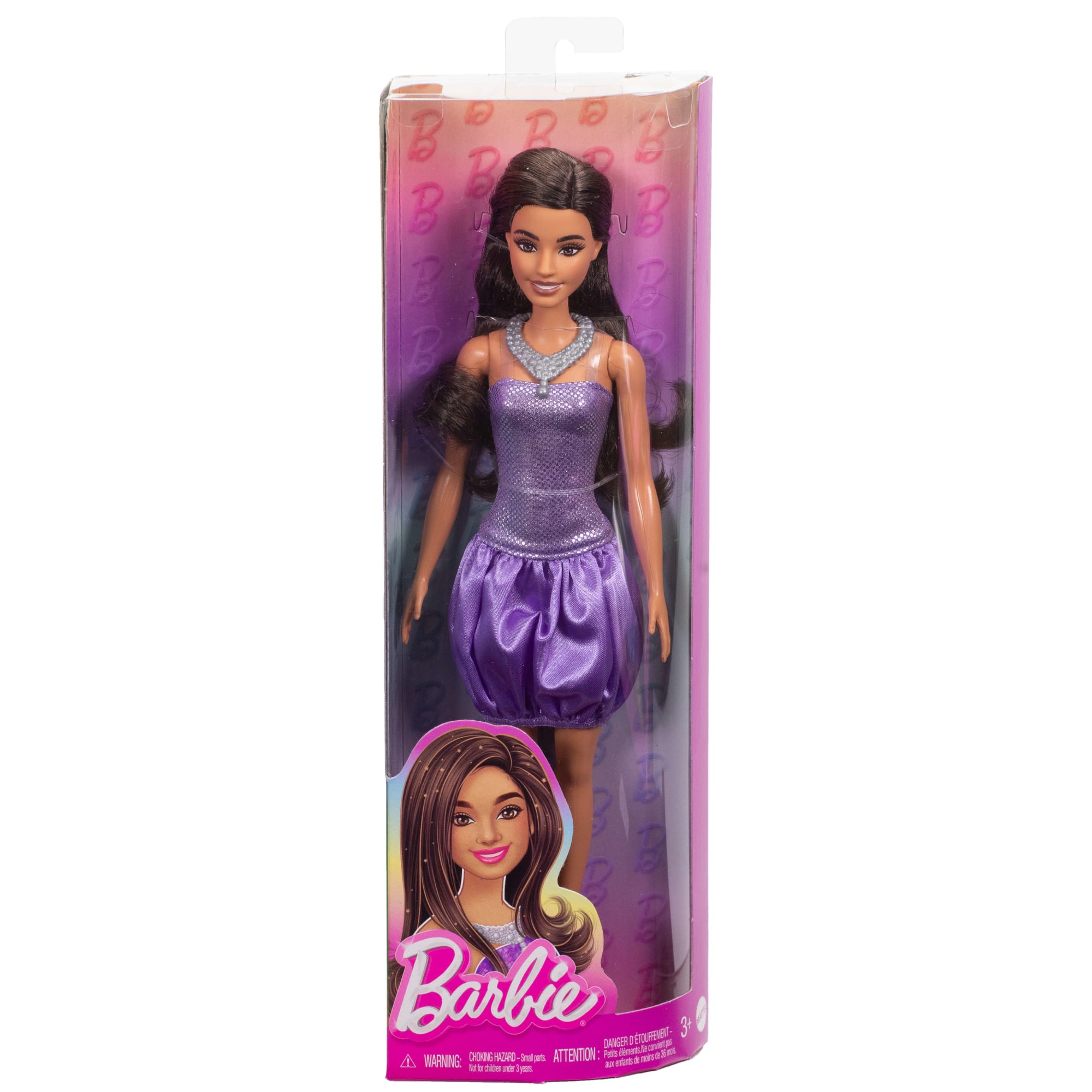 Barbie  Fashionistas  Poupée234, Cheveux Bruns, Robe Pailletée