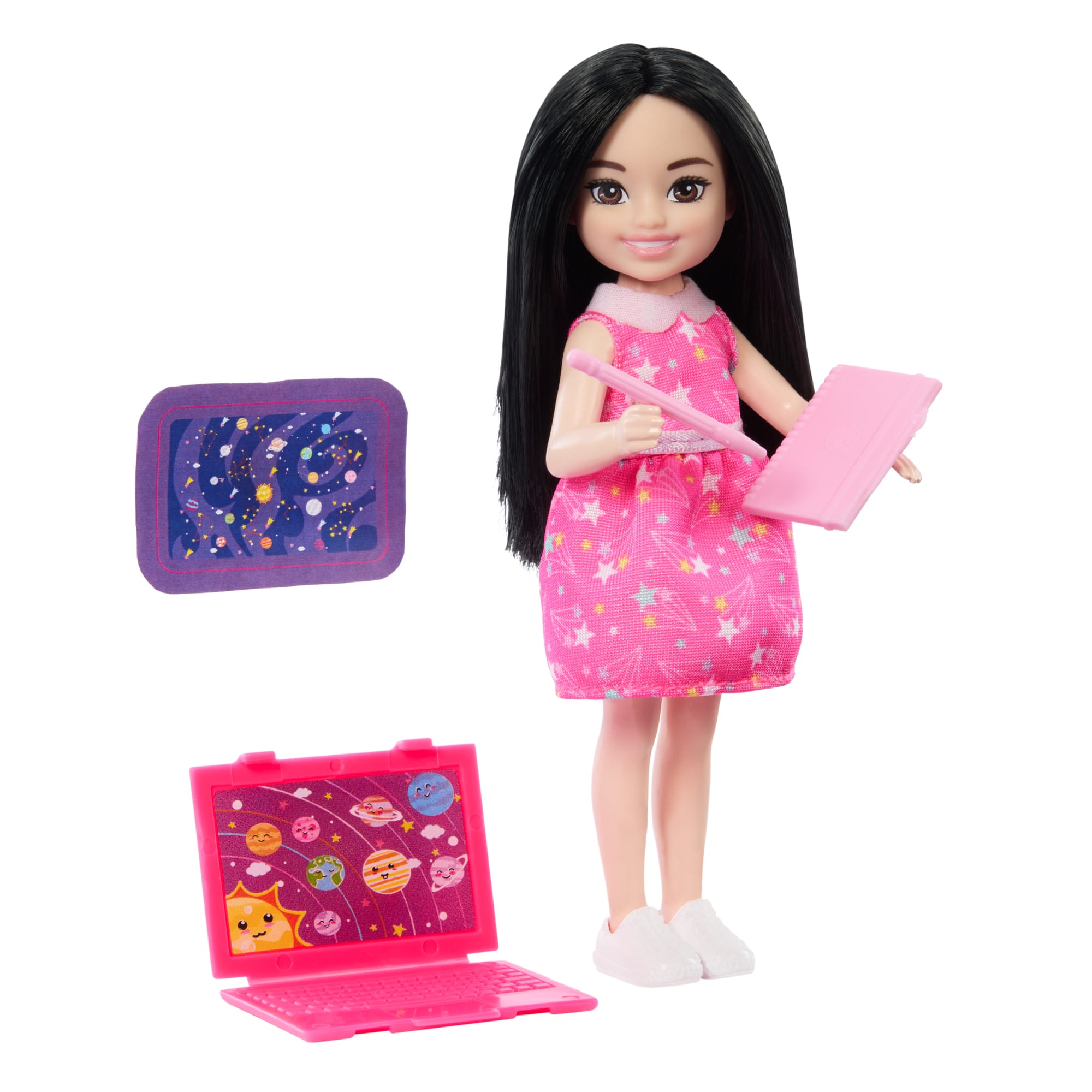 Barbie  Chelsea  Poupée Astronome et Accessoires, Brunette