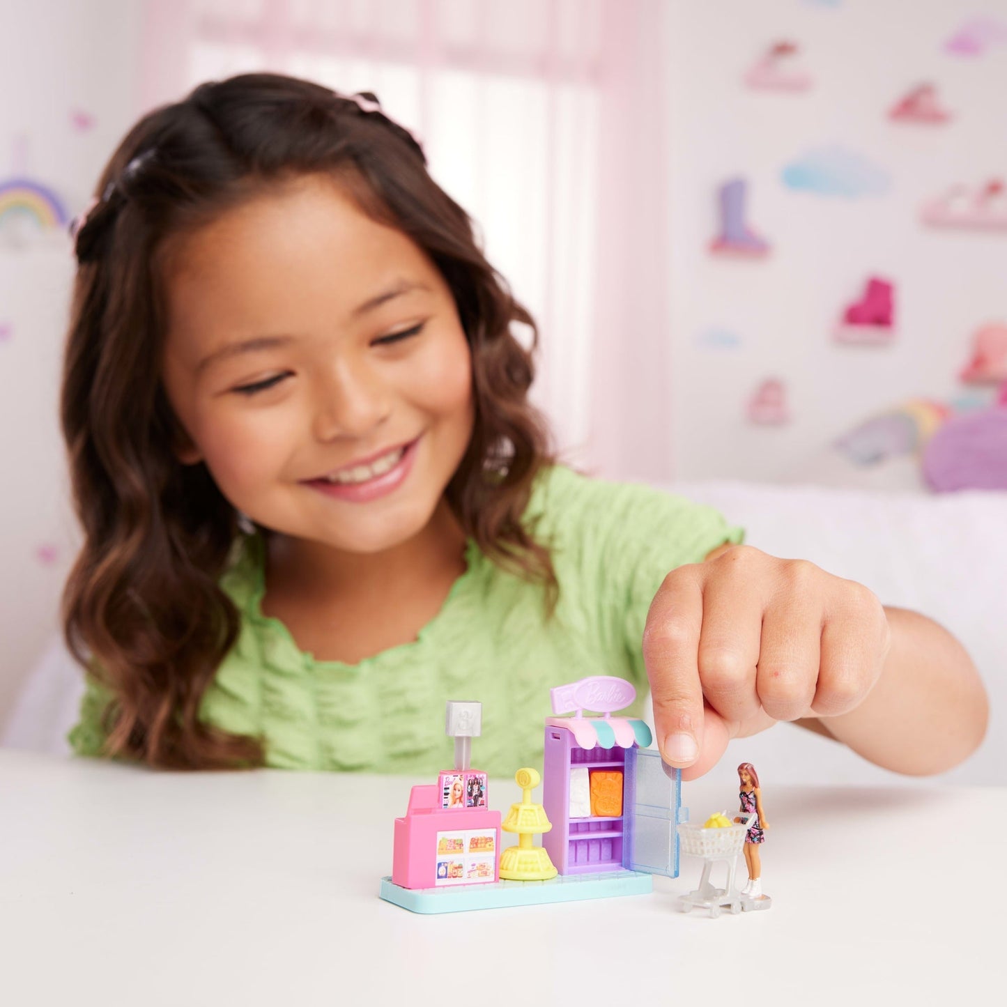 Barbie Mini BarbieLand Conjunto de Brinquedo Supermercado com Mini Boneca