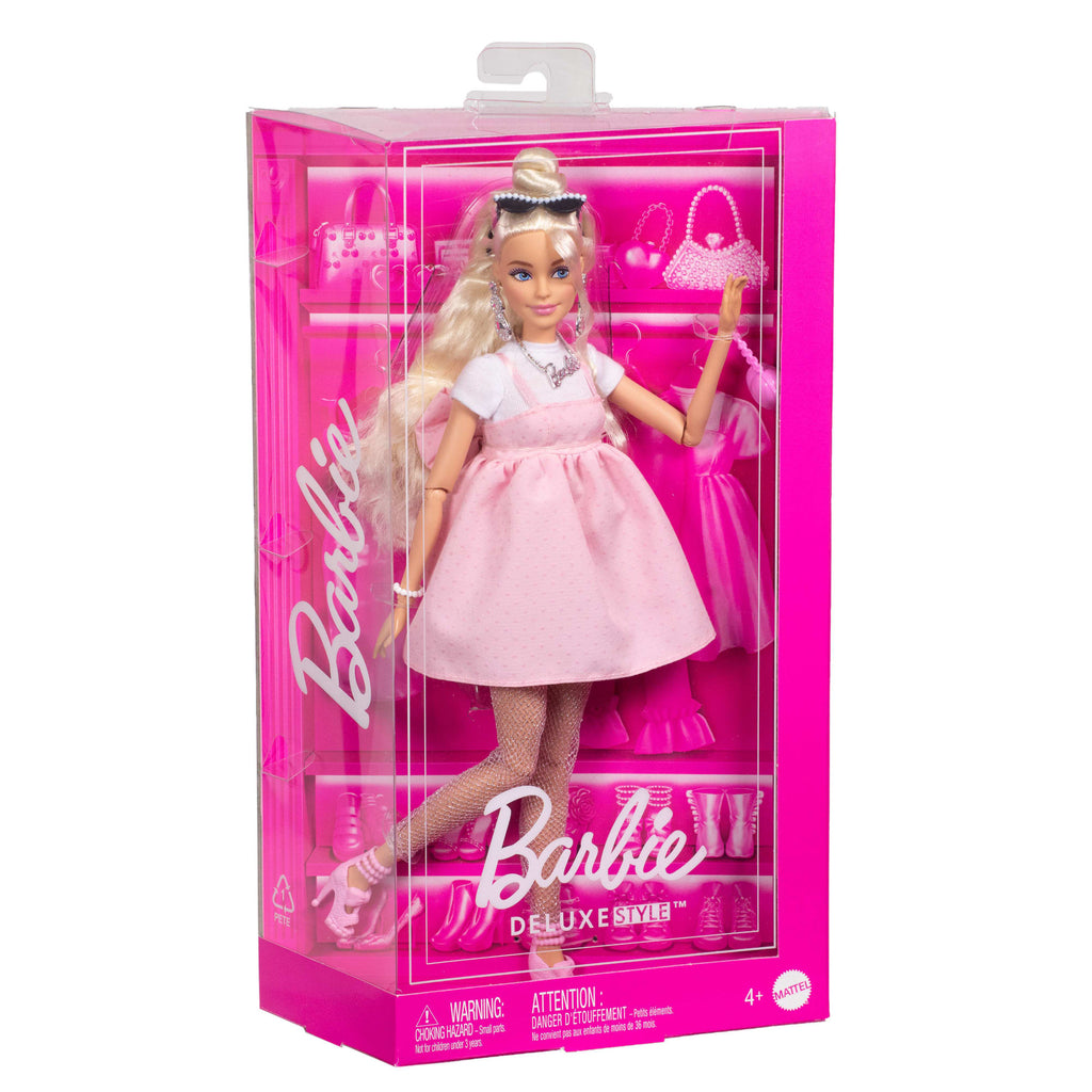 Barbie  Style de Luxe  Poupée3, Robe Barbiecore, Cheveux Blonds