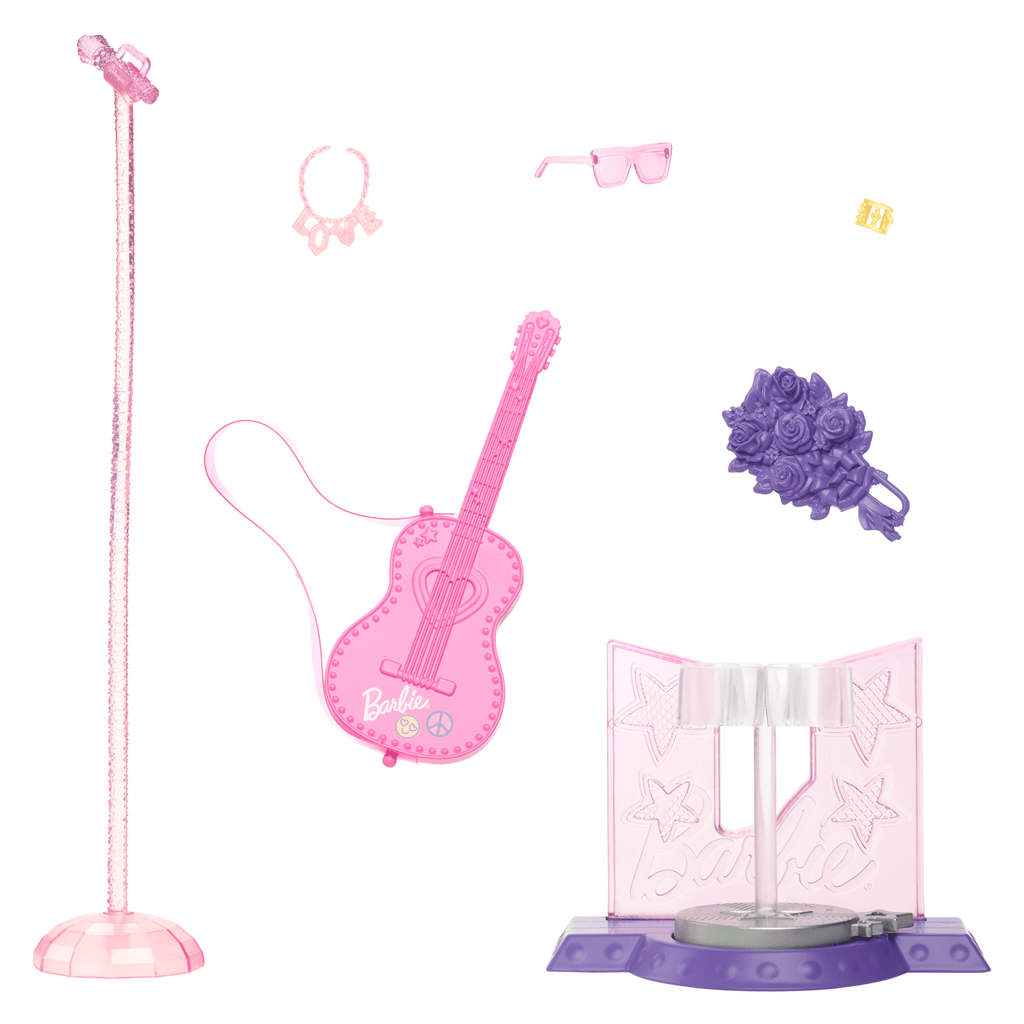 Barbie  Carrières  65Anniversaire  Vedette Pop et 10Accessoires