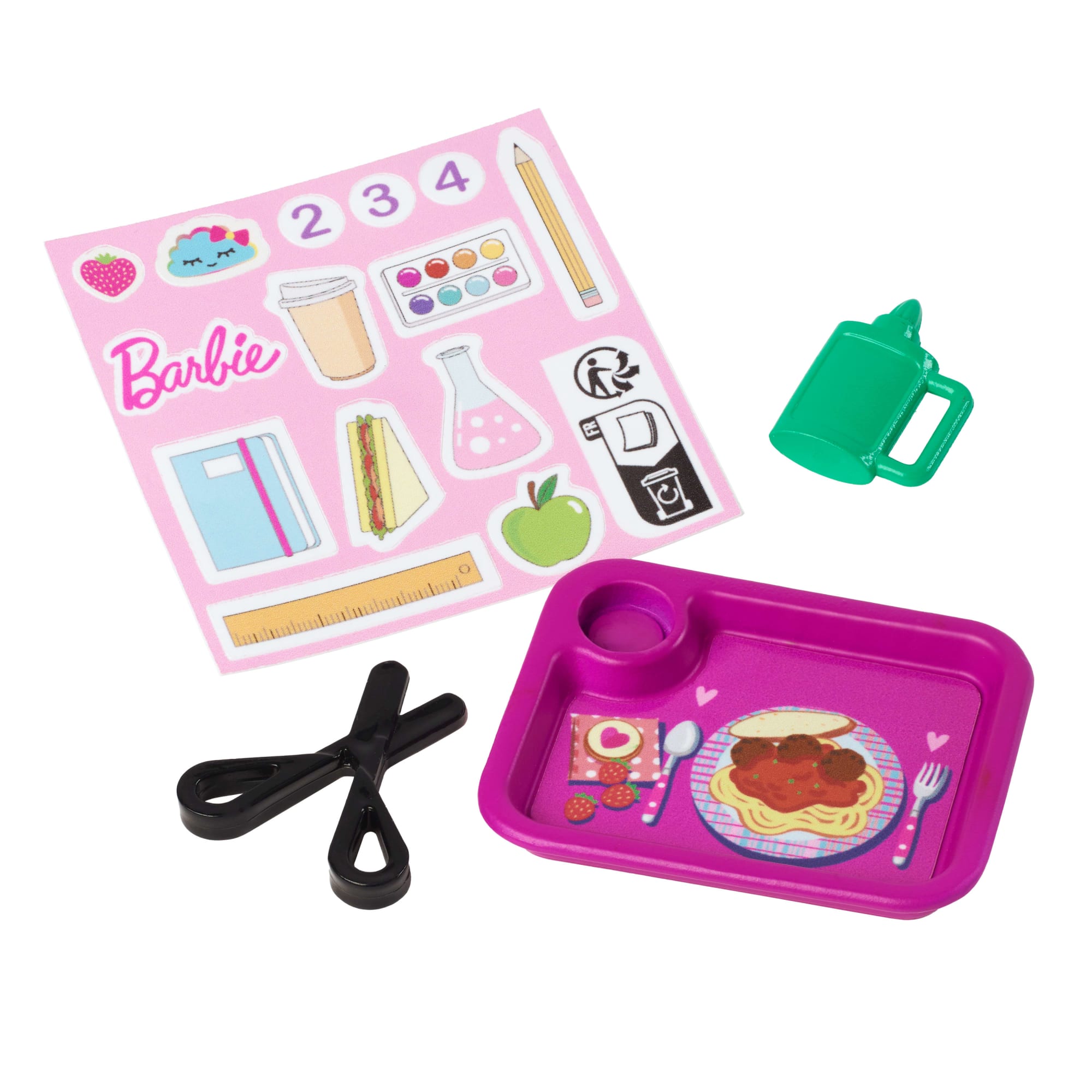Barbie  Poupée  enseignante, Blonde, Tout-Petit et Accessoires