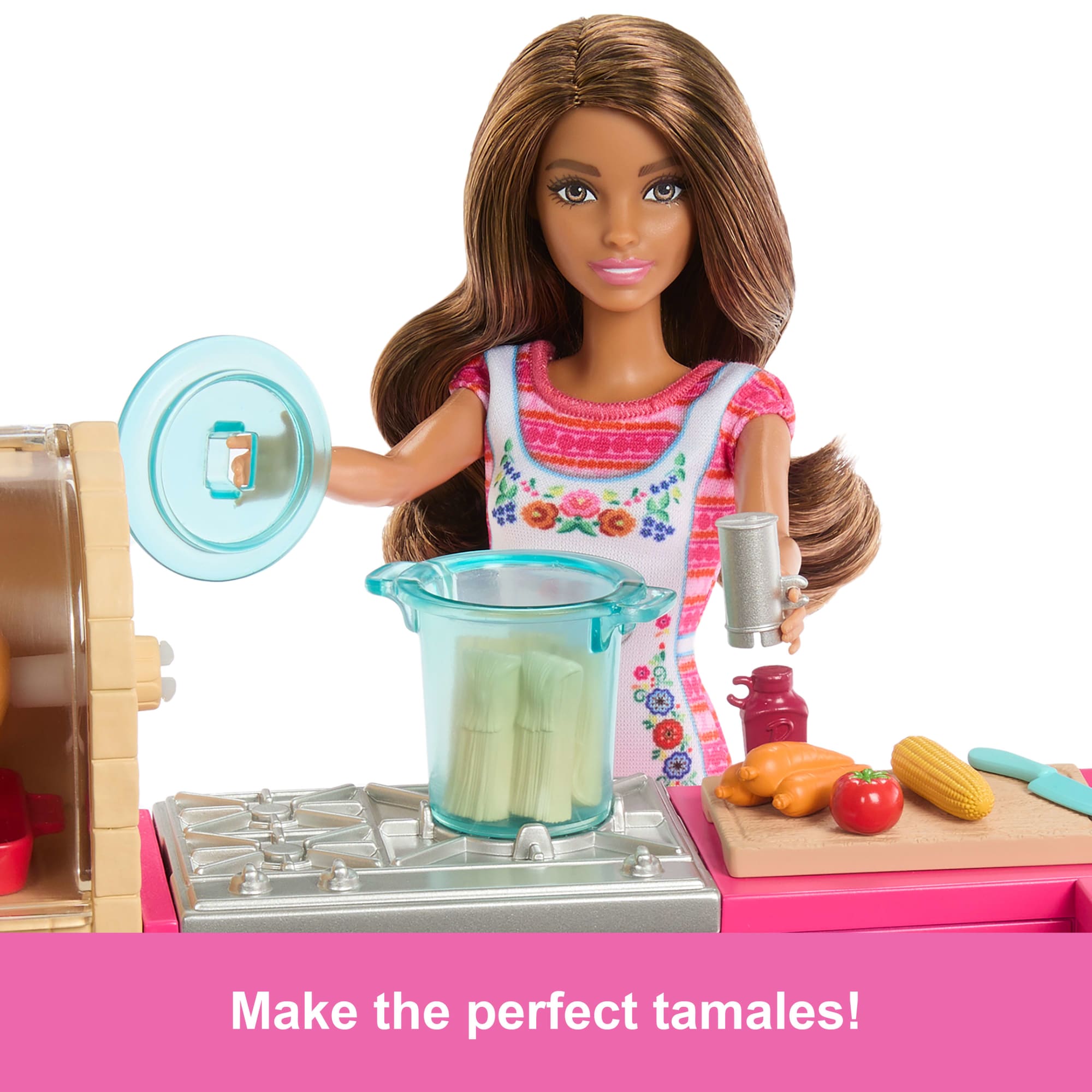 Barbie And Teresa Recipe For Friendship Teresa Doll & Kitchen Playset With 20+ Accessories