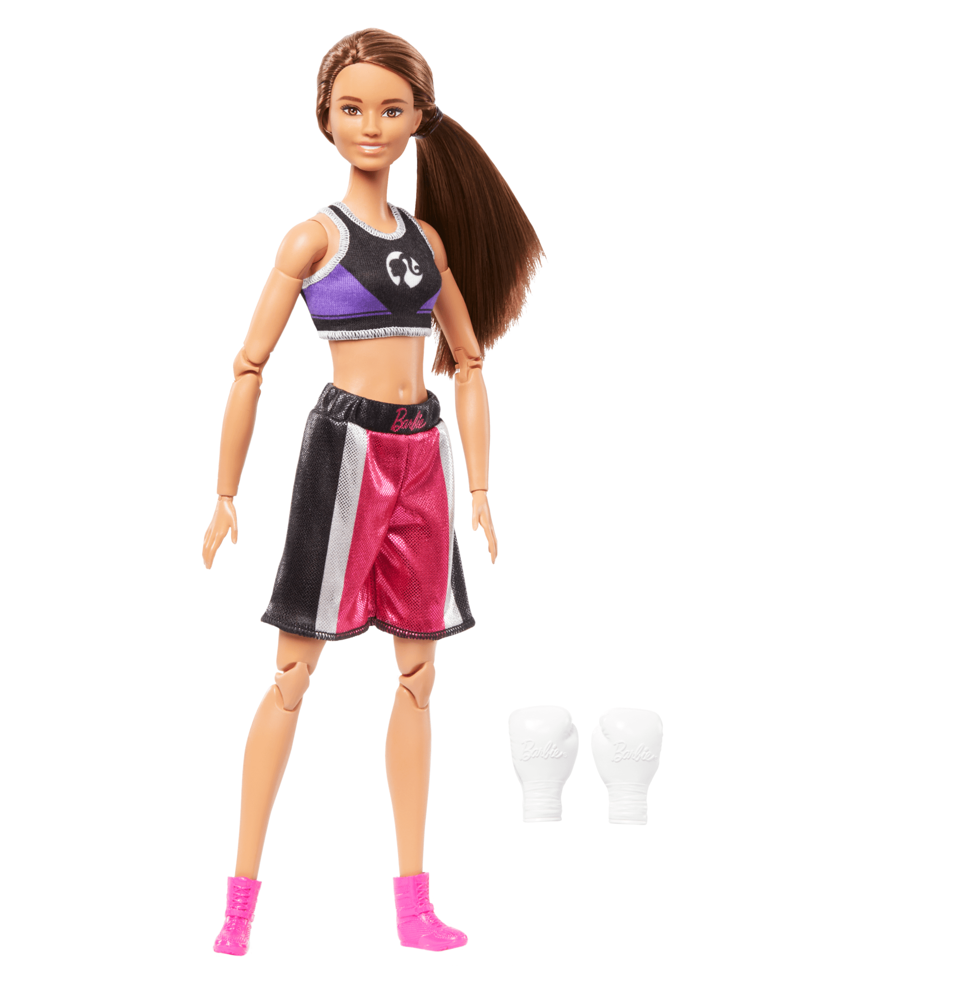 Barbie  Ultra Flexible  Poupée et Accessoires  Boxeuse, Brunette