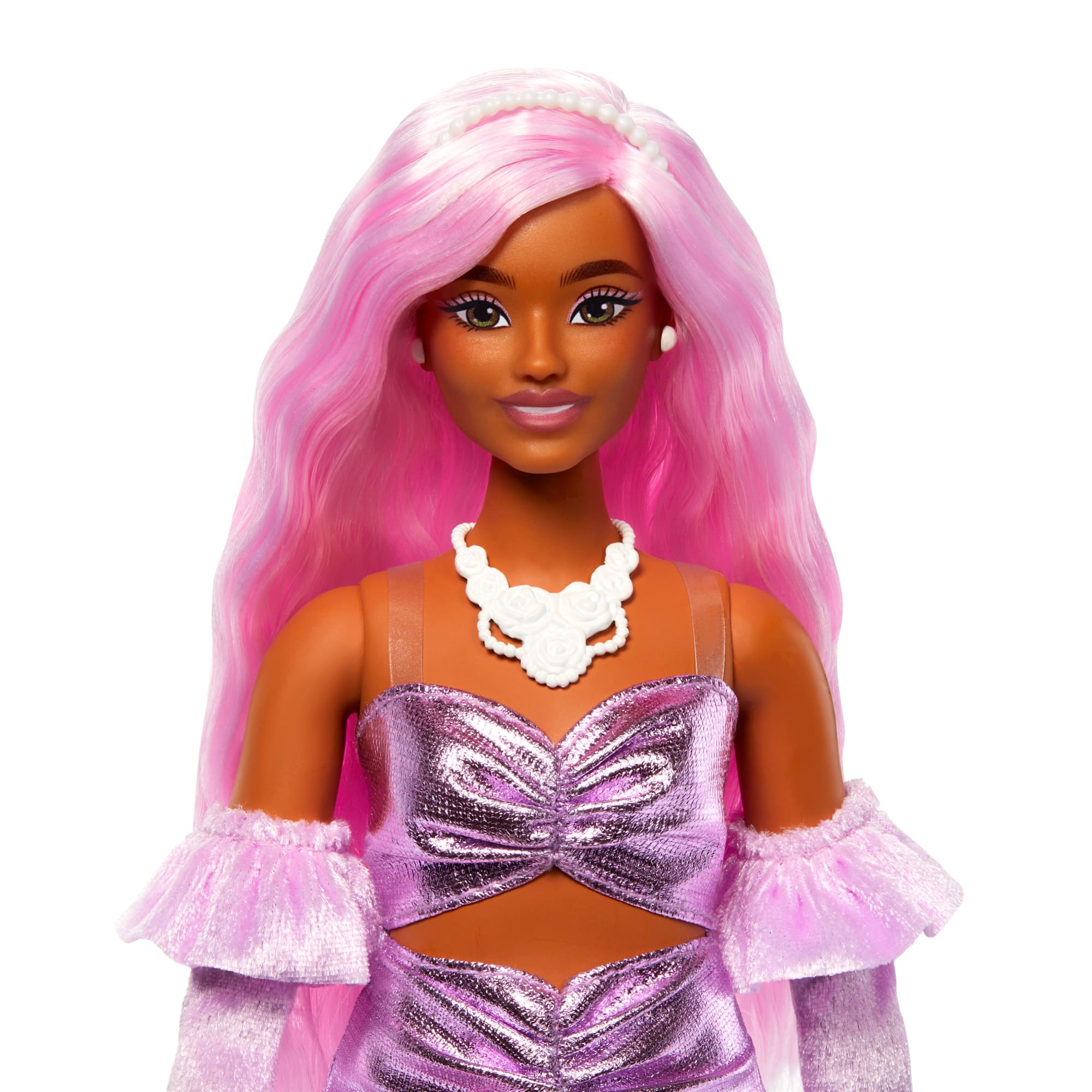 Barbie  Style de Luxe  Poupée 1, Robe Barbiecore, Cheveux Roses