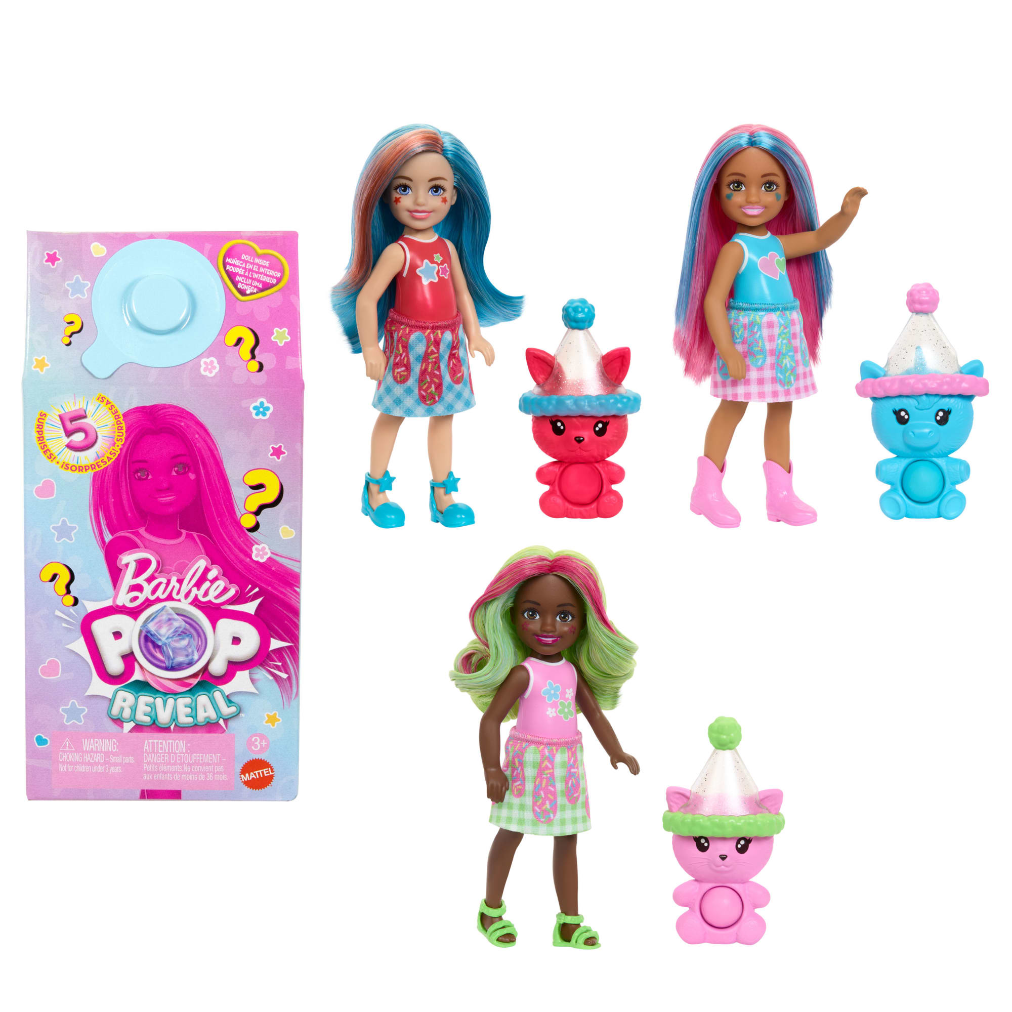 Barbie  Pop Reveal  Chelsea  Série Frappés  Poupée, 5Surprises