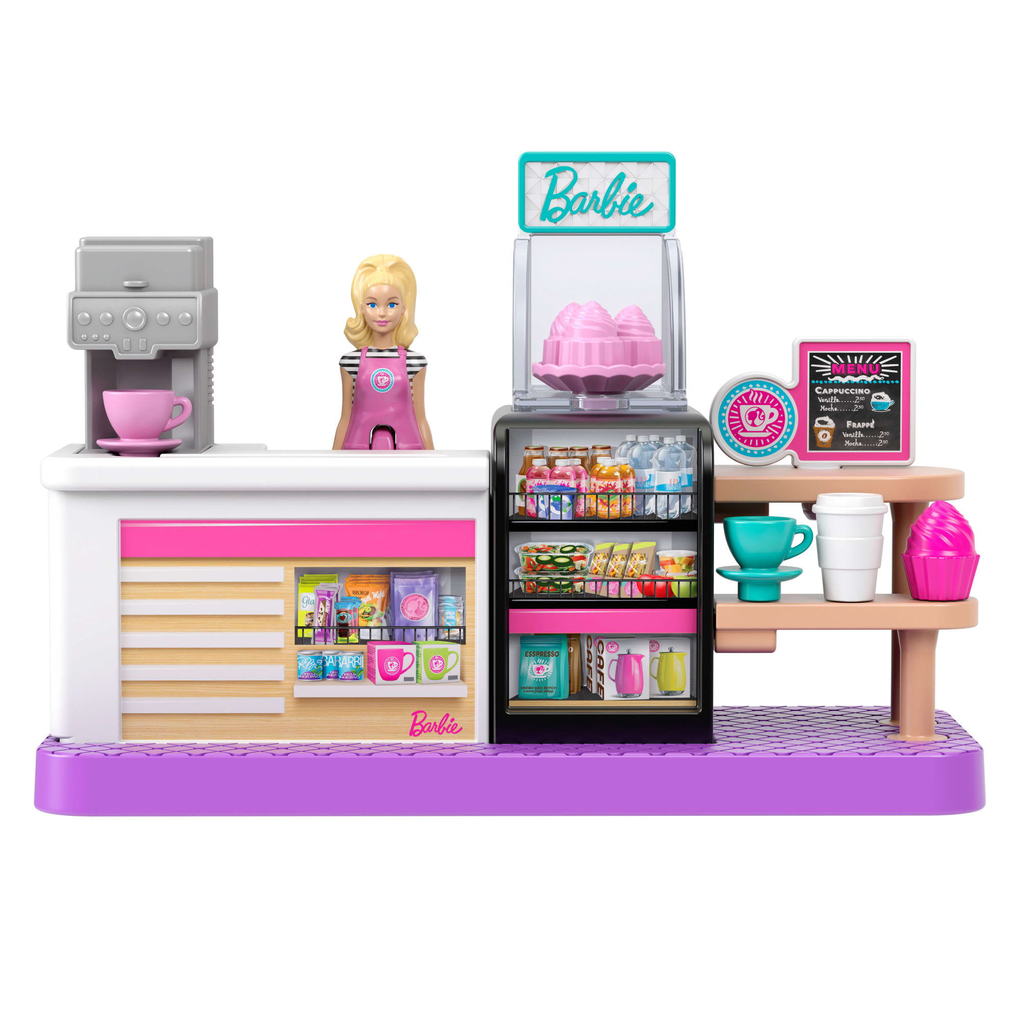 Barbie  Mini Barbieland  Poupée et Coffret de Jeu  Boulangerie