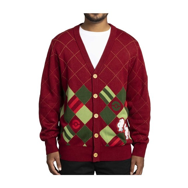 Maushold Pokémon Holiday Red Cardigan - Adult