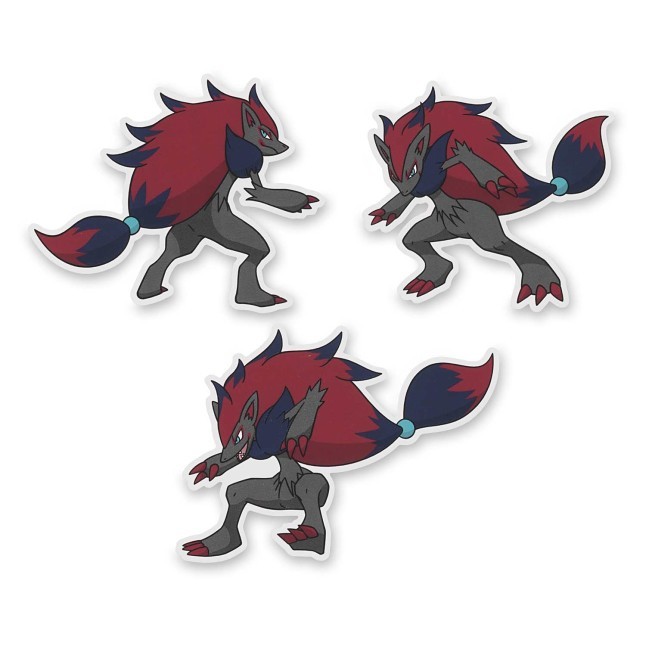 Zoroark Stickers (3-Pack)