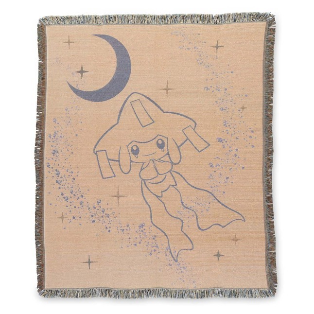 Jirachi Sleep Teal Jacquard Throw Blanket