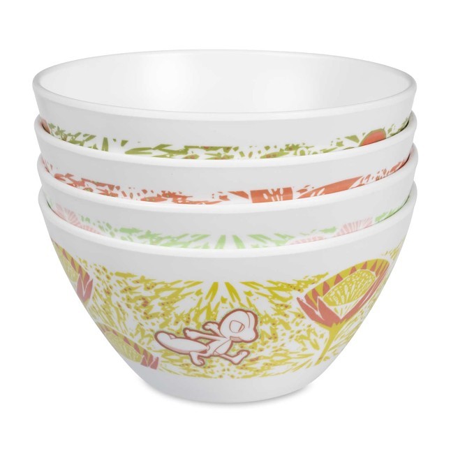 Floral Forest Pokémon Outdoor Dining Bowls (4-Pack)