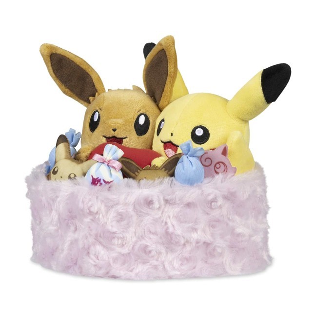 Seasonal Celebrations: Pikachu & Eevee Sweet Days Plush - 7 ¼ In.