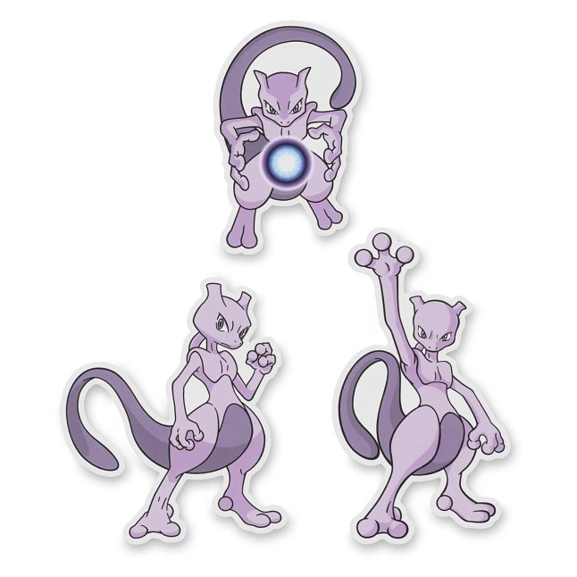 Mewtwo Stickers (3-Pack)