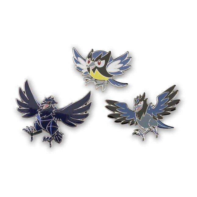 Rookidee, Corvisquire & Corviknight Pokémon Pins (3-Pack)