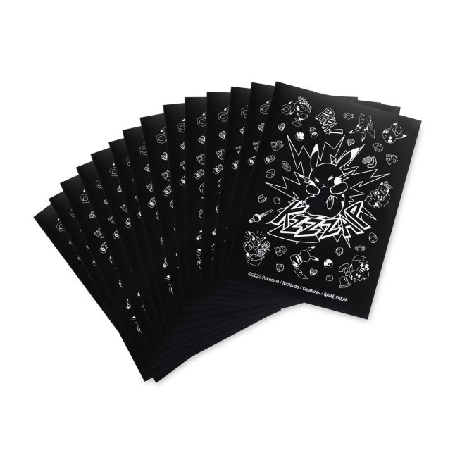 Pokémon TCG: Pikachu Comic-Style Attack Card Sleeves (65 Sleeves)