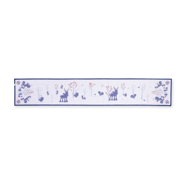 Pokémon Winter Woodland White Table Runner