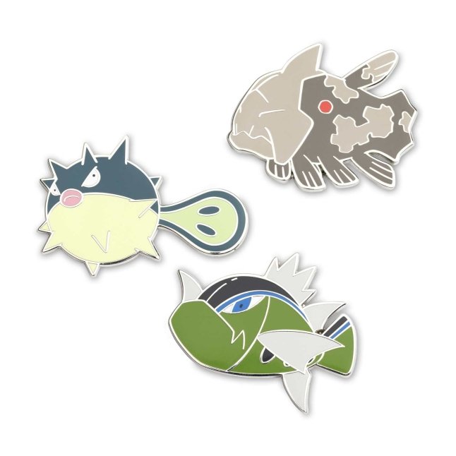 Three-Pin Set: Qwilfish, Relicanth & Basculin Pokémon Pins